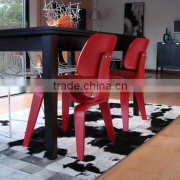 Black handmade patchwork cowhide carpet