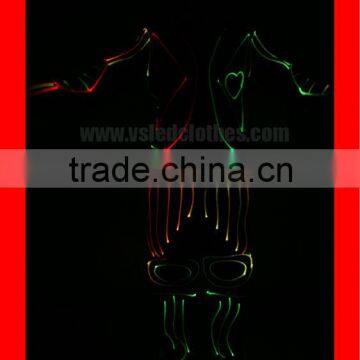 LED Fiber Clothing, Programmable Flashing LED Clothing