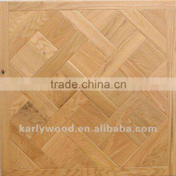 American white Oak Parquet Engineered wood flooring with Hand-scraped Surface