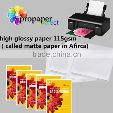 115g glossy inkjet paper (matte paper)