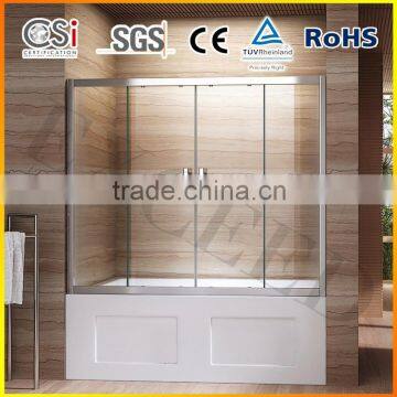 60" X 58" 1/4" glass sliding tub shower door