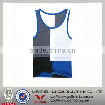 fashion design tank tops color combination men vest