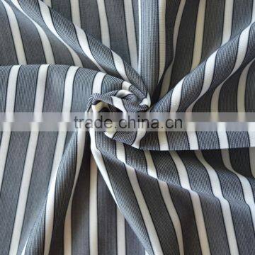 Wholesale 46% polyester 46% nylon elastic striped fabric, 75D polyester 70D nylon stretched striped fabric