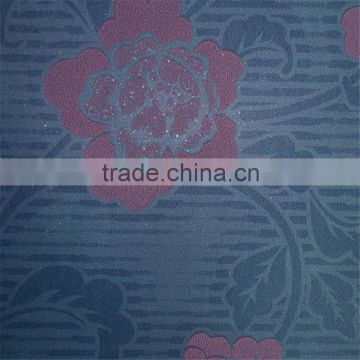 Golden flower pattern Wallpaper wallcovering in Foshan ,Guangzhong ,China