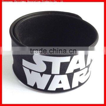 cheap custom friendship silicone bangle bracelet