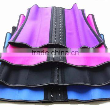 Ann Chery Fajas Colobinana 3 Hook 9 Steel Bones Woman Sport Latex Waist Trainer,Corset Waist Cincher photo-2