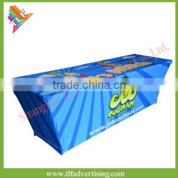 Fast Delivery of 6ft/8ft custom design printed stretch table cloth