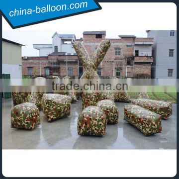 exciting inflatable paintball bunker,inflatable air bunker,colorful inflatable air barrier for outdoor games