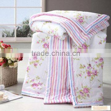 High end flower printed patchwork quilts/bedding set/bedspread