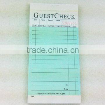 2014 top sale hot new restaurant guest checks