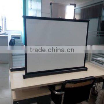 2015 new projection screen on table top for mini projector use