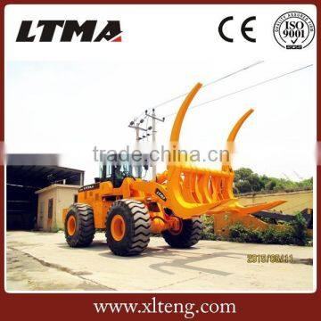 5 ton wheel loader with log handler attachment