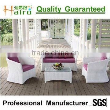 White Rattan Outdoor Furniture Table and 6 Chairs photo-6
