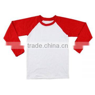 2016 kaiyo wholesale icing raglan Basic T-shirt kids clothing suppliers china OEM service 100%cotton shirts