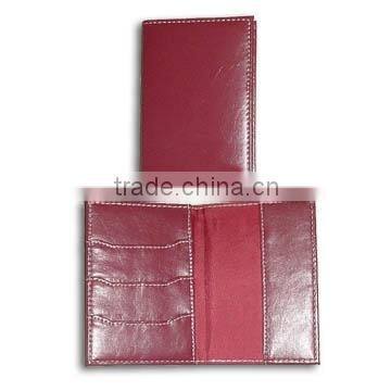 Passport Holder with Three Card Pockets, Customized Sizes and Colors are Available