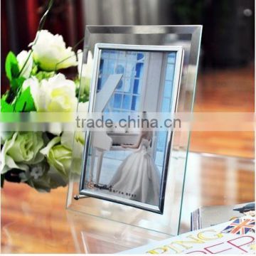 Crystal Glass Photo Frame With Personalized Picture For Weddings