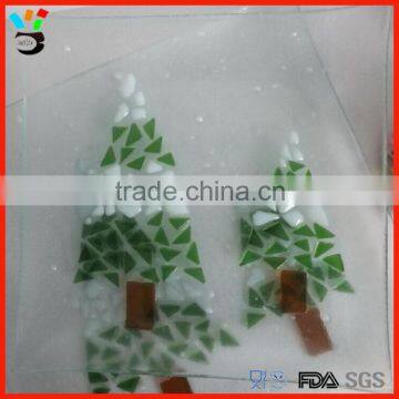 Nice Color Personalized Design Custom Shape Tableware Heat Curved Glass Plate