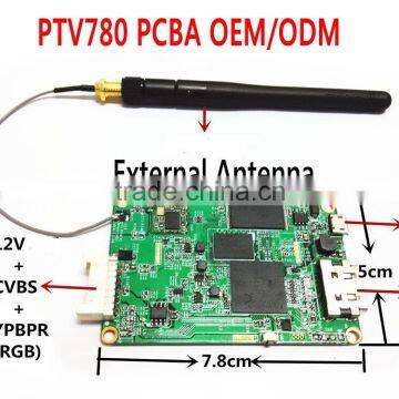 PCBA of PTV780 OEM/ODM Wifi miracast box mirror cast for Car Navigations