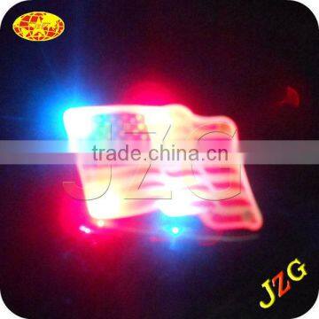 2016 China Factory Led Flag Pin Independence Day Decoration Flashing Flag
