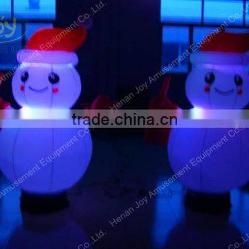 Backyard Christmas decoration inflatable lighting snowman