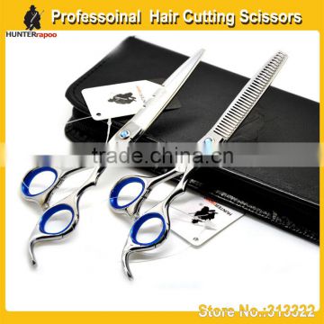 6.0 inch professional barber hair cutting scissors set for hairdresser using