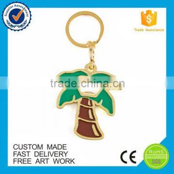 Professional custom tree shape bottle opener keychain