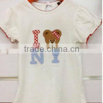 plain white t shirts for kids cartoon characters t shirt for kids 2-5 years old girls clothes