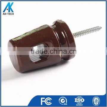 24kv 33kv pin electric fence post brown insulator porcelain