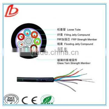 8 core GYFTY Strength Member Non-armored Cable, GYFTY fiber optic network cable