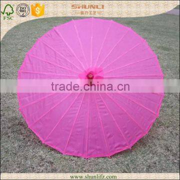 Fushia Wedding Paper Parasol Chinese Sun Umbrella