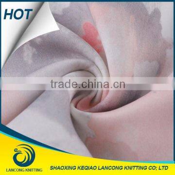 2016 LANCONG Sublimation Digital Printing Knitted Fabric, Jogging Fabric, Collar Rib Fabric