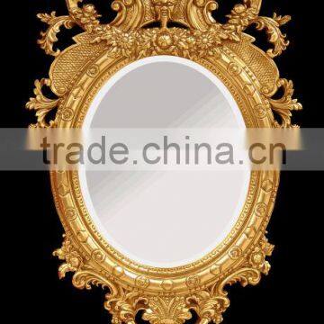 antique gold wooden hand carved and pu mirror frame decorative picture frames