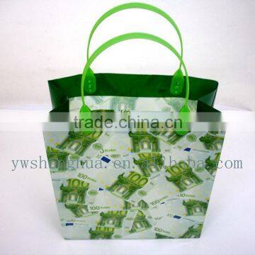 fashion style cheap printed funny shopping designer plastic packing bag