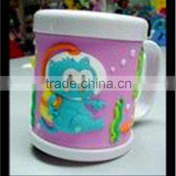 Beautiful magic colors plastic office coffee cup