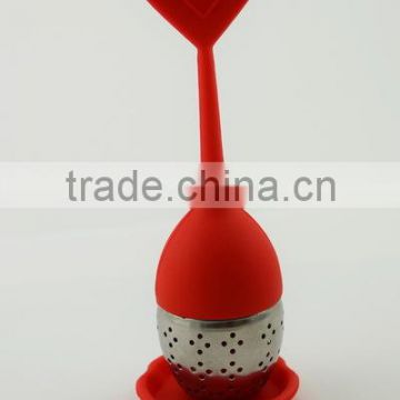 Heart Tree shape Silicone tea bag Strainer