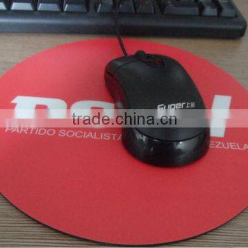 PP material with pearl film custome logo round shape mouse pads