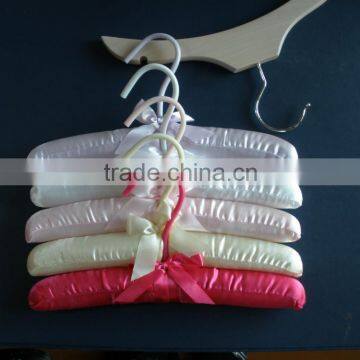Padded Hanger Satin collection hanger, Adult/Children Padded clothes Coat Hangers, Satin Blouse Hanger with A lovely bowknot
