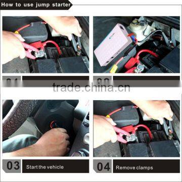 12000mah portable epower multi-function jump starter for 12v car