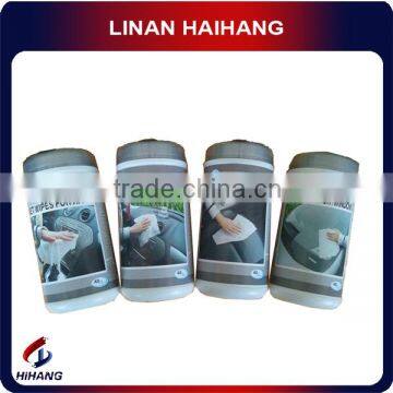 China OEM Barrelled High Quality Multi-purpose Thick Waterless Car Interior Cleaning Wet Wipes photo-1
