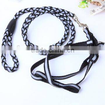 Outdoor Safety Led Flashing Dog Leash , Pet Dog Harness and Leash Set ,led Retractable Dog Leash photo-3