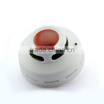 Home security electric smoke detector warning light sound alarm