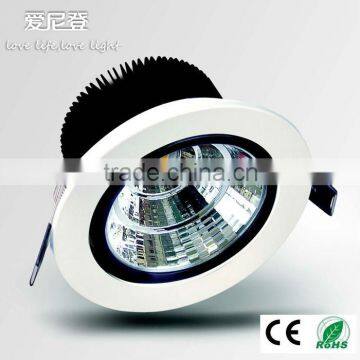 COB led downlight Cut out 120mm, 35w gimbal led downlight