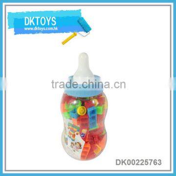 Hot Sale New Item Feeding Bottle 135Pcs Building Blocks Fun Kids Toys