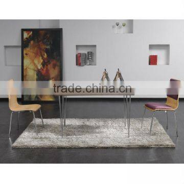 Modern dining furniture, plywood/bentwood dining chairs and tables