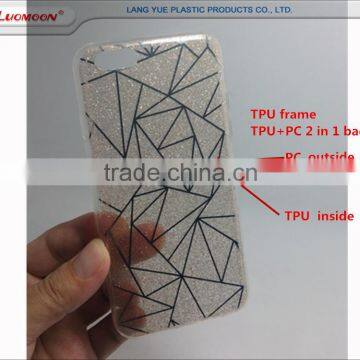 Dual IMD Tech. TPU+PC 2 in 1 Glitter Bling Flash Powder Bumper Cases Back Cover for Meizu m 3 mx 5 Pro6 5 4 3 2 1 Note Mini photo-4