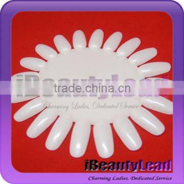 White 10 wheels per bag display nail art tips Natural nail tip display