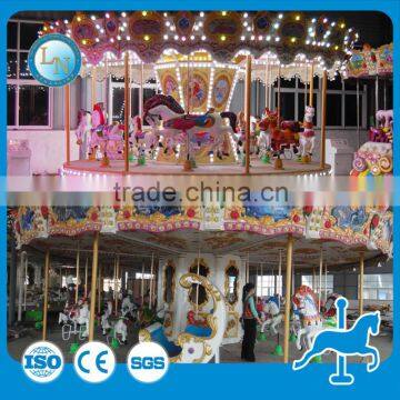 Theme Park Luxury Kiddie Amusement Carousel Horses Ride for Sale