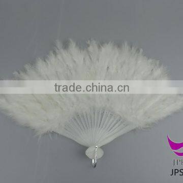 Cheap Plastic Feather Folding Hand Fan for Sale photo-3