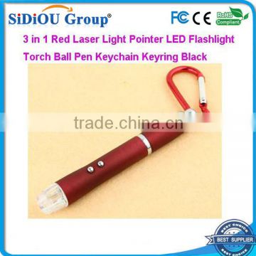 3 in 1 Red Laser Light Pointer LED Flashlight Torch