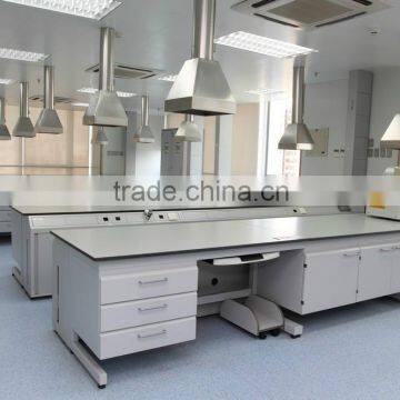 Chemical Resistant Steel & Wood Dental Laboratory Furniture With Stainless Steel Emergency Shower